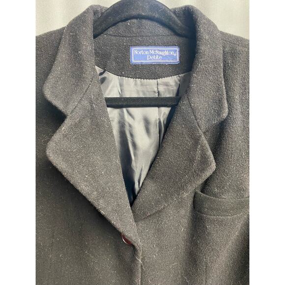 Vintage Norton McNaughton Petite black blazer (b43) - Picture 6 of 12
